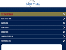 Tablet Screenshot of golfvistagolfclub.com